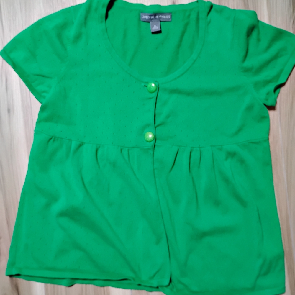 Josephine Chaus Emerald Green Button-Up Blouse